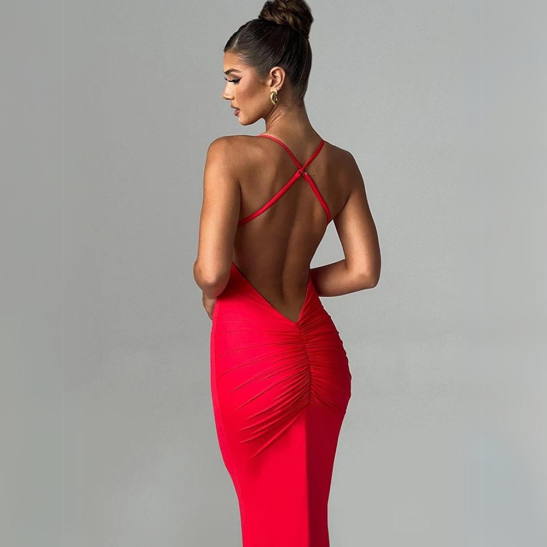 MOZISION - Rückenfreies Kleid