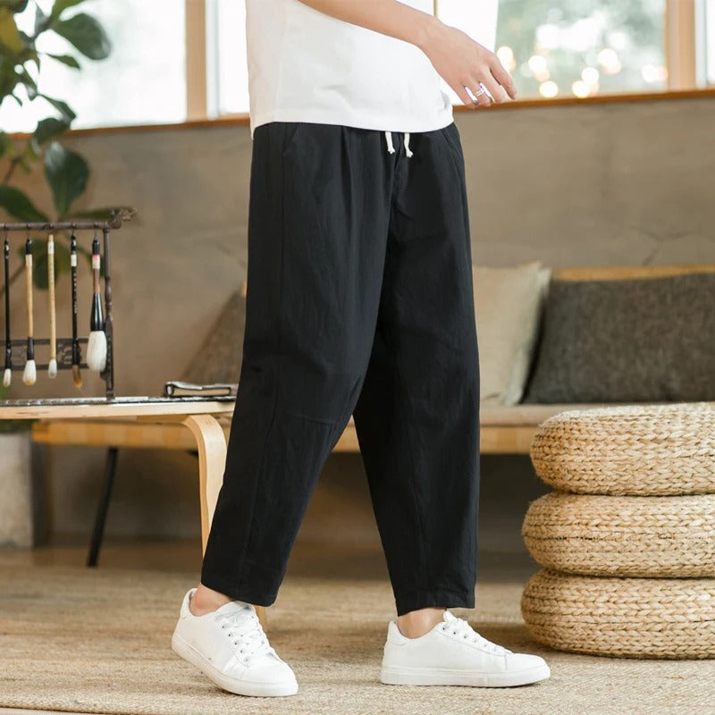 ENTU - Chino- Lässige breitgeschnittene Chino