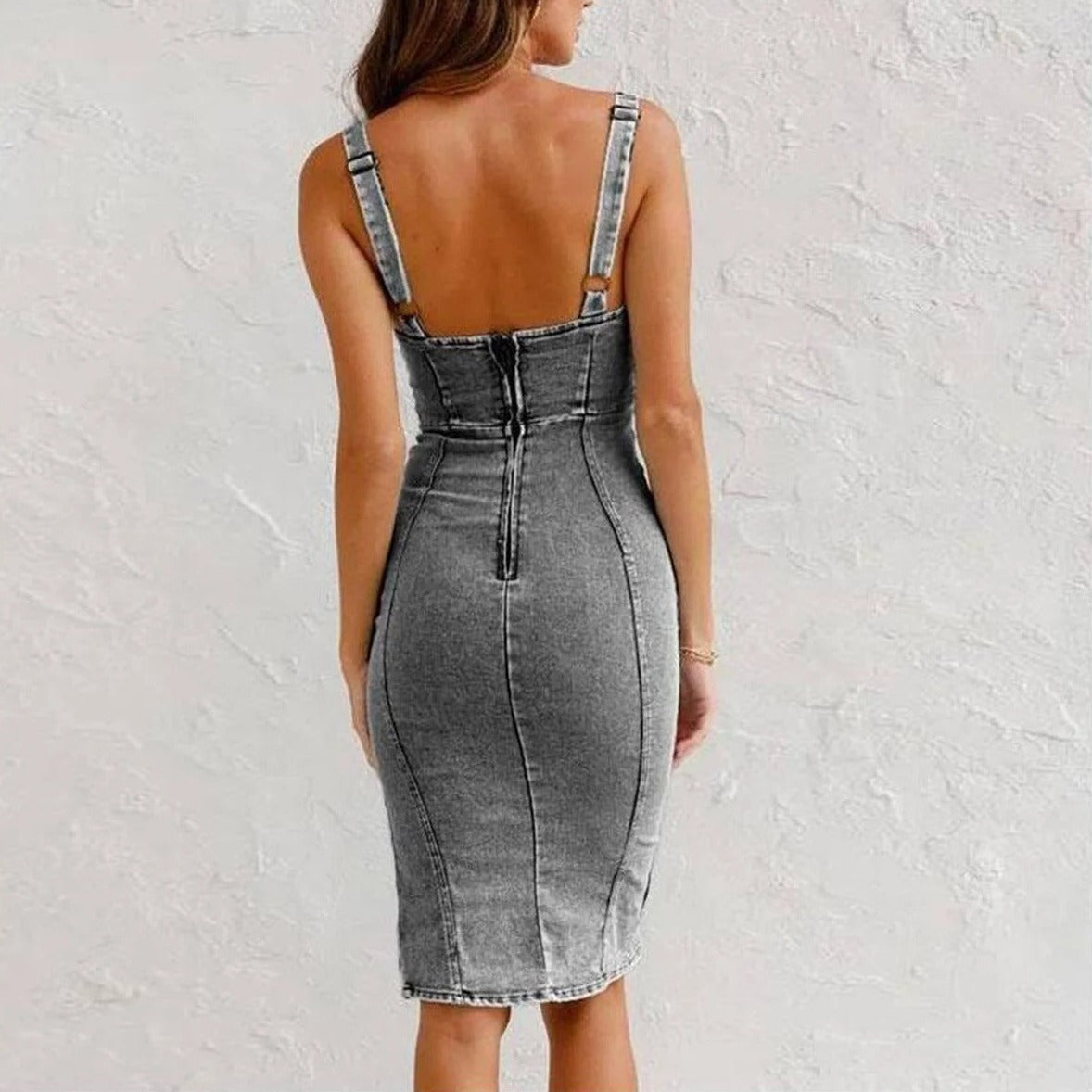 SCARLET - Stillvolle Jeanskleid
