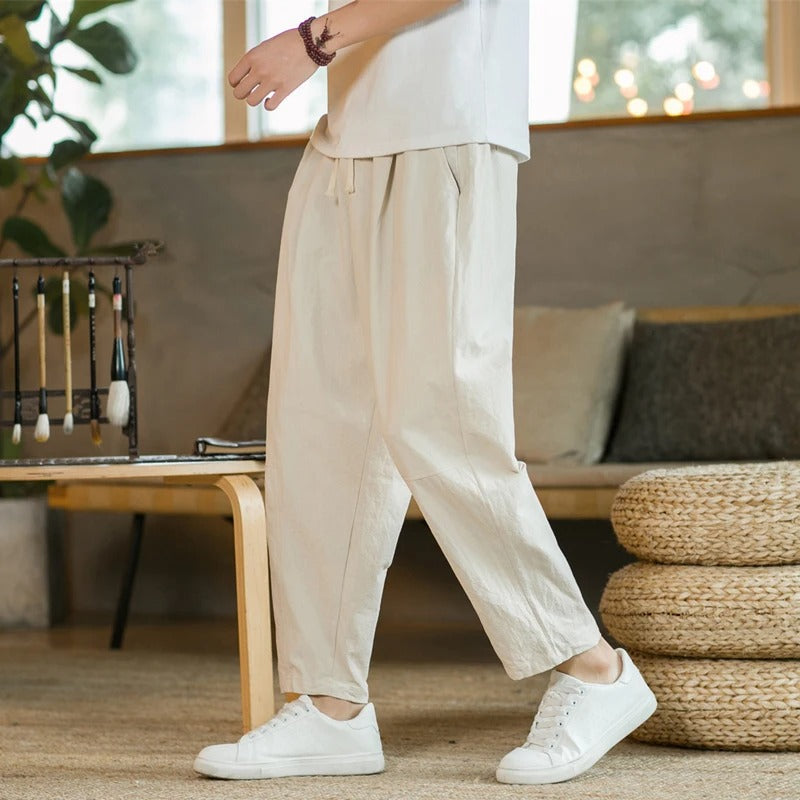 ENTU - Chino- Lässige breitgeschnittene Chino
